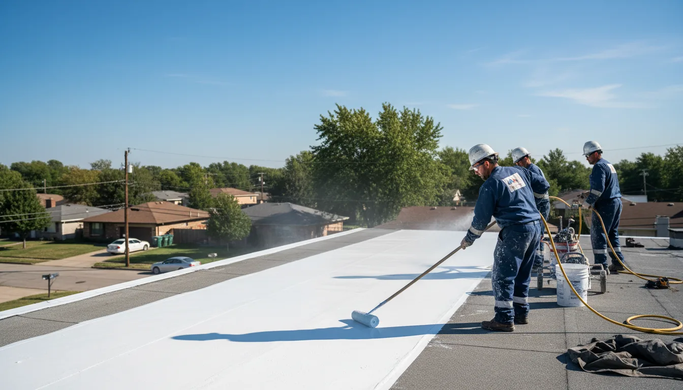 Commercial roof coating in Orange, CT near me